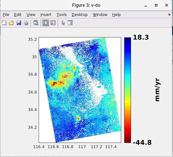 Feng_Pei velocity without DEM error and orbit error