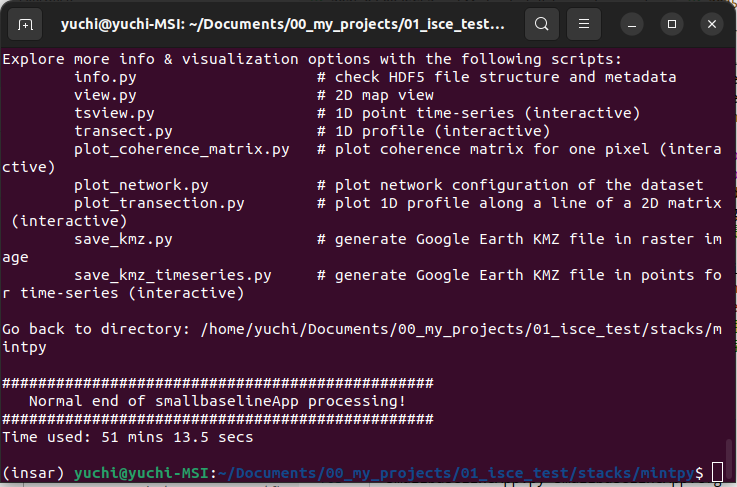 Result of Mintpy